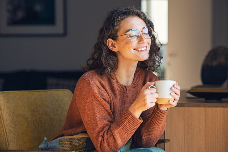 Woman having a coffee Woman having a coffee
